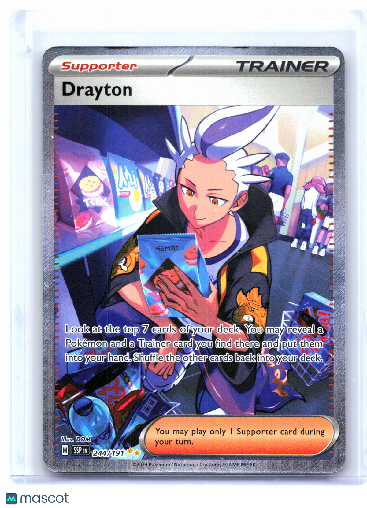 2024 Pokemon—Drayton #244/191 Surging Sparks—Special Illustration Rare Holo