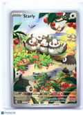 2023 Pokemon—Starly #221/198 Scarlet & Violet Base Set—Illustration Rare Holo