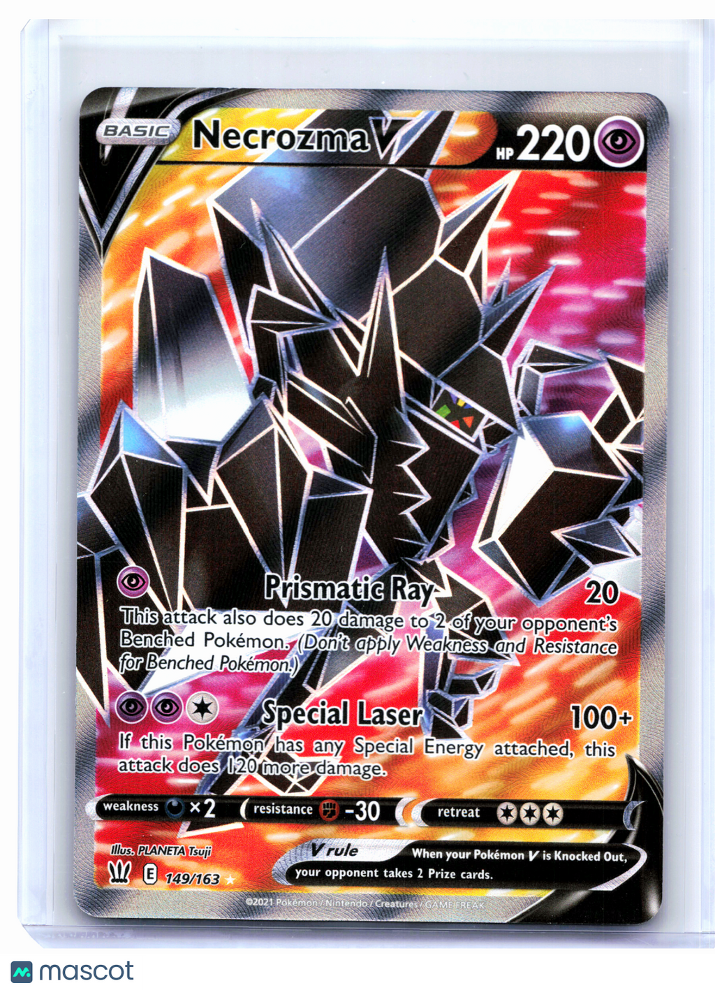 2021 Pokemon—Necrozma V (Full Art) #149/163 Battle Styles—Ultra Rare Holo