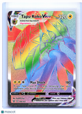 2021 Pokemon—Tapu Koko VMAX #166/163 Battle Styles—Secret Rare Rainbow