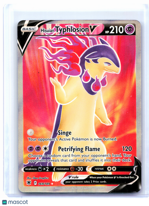 2022 Pokemon—Hisuian Typhlosion V (Full Art) #169/189 Astral Radiance—Ultra Rare