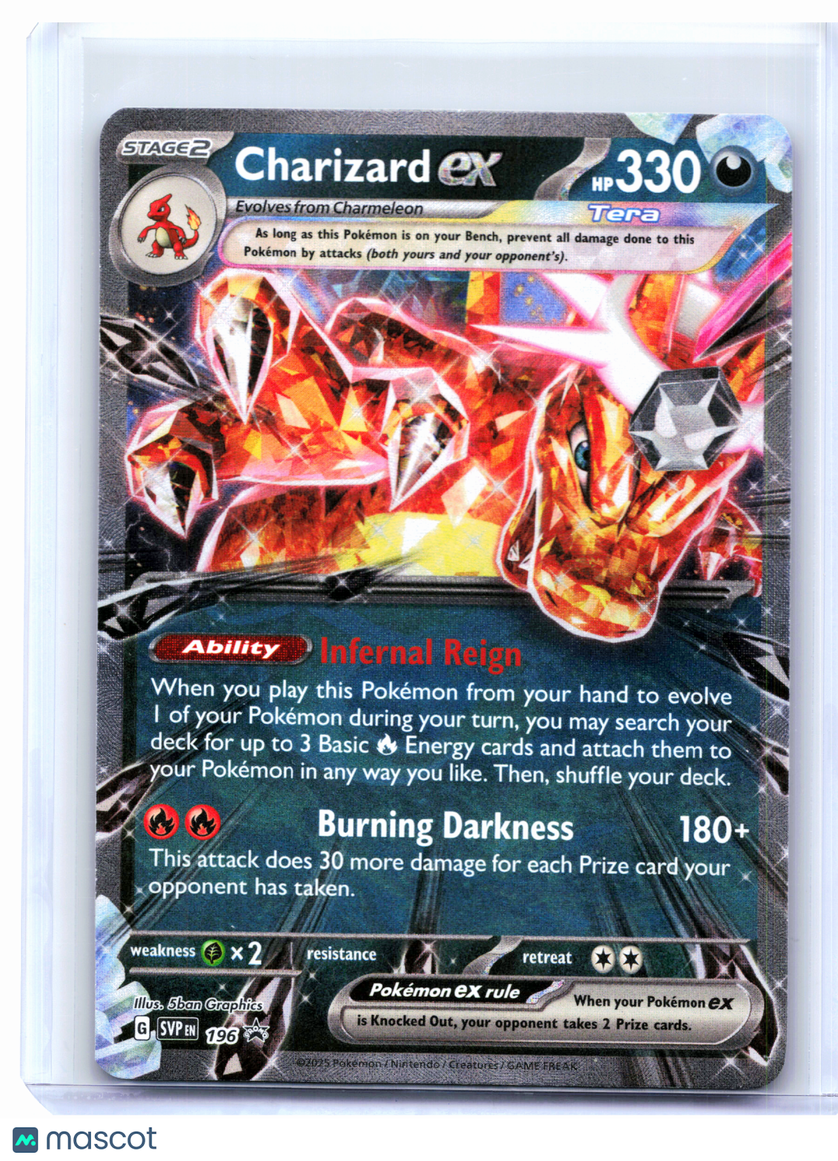 2025 Pokemon—Charizard ex #196 Scarlet & Violet Promo—Black Star Promo Holo