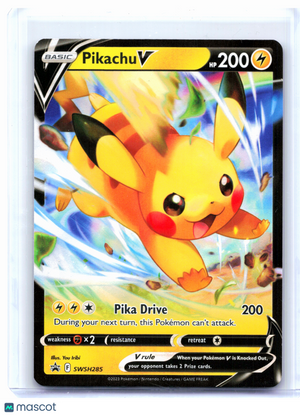 2023 Pokemon—Pikachu V #SWSH285 Sword & Shield Promos—Black Star Promo Holo [LP]