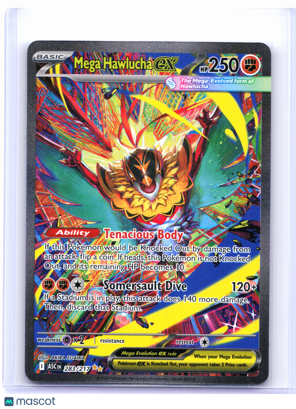 2026 Pokemon—Mega Hawlucha ex #283/217 Ascended Heroes—SIR Holo