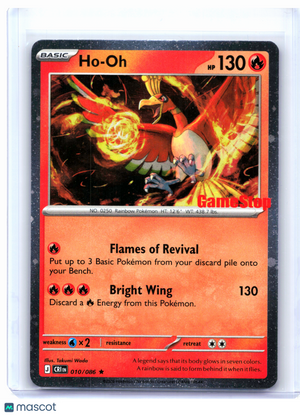 2026 Pokemon—Ho-Oh (Gamestop Exclusive) #010/086 Chaos Rising—Rare Holo [LP]