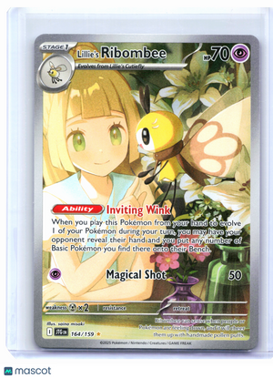 2025 Pokemon—Lillie's Ribombee #164/159 Journey Together—Illustration Rare [LP]