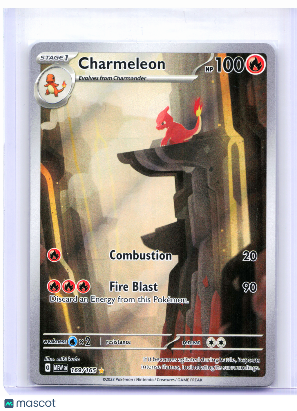 2023 Pokemon—Charmeleon #169/165 Scarlet & Violet 151—Illustration Rare [DMG]