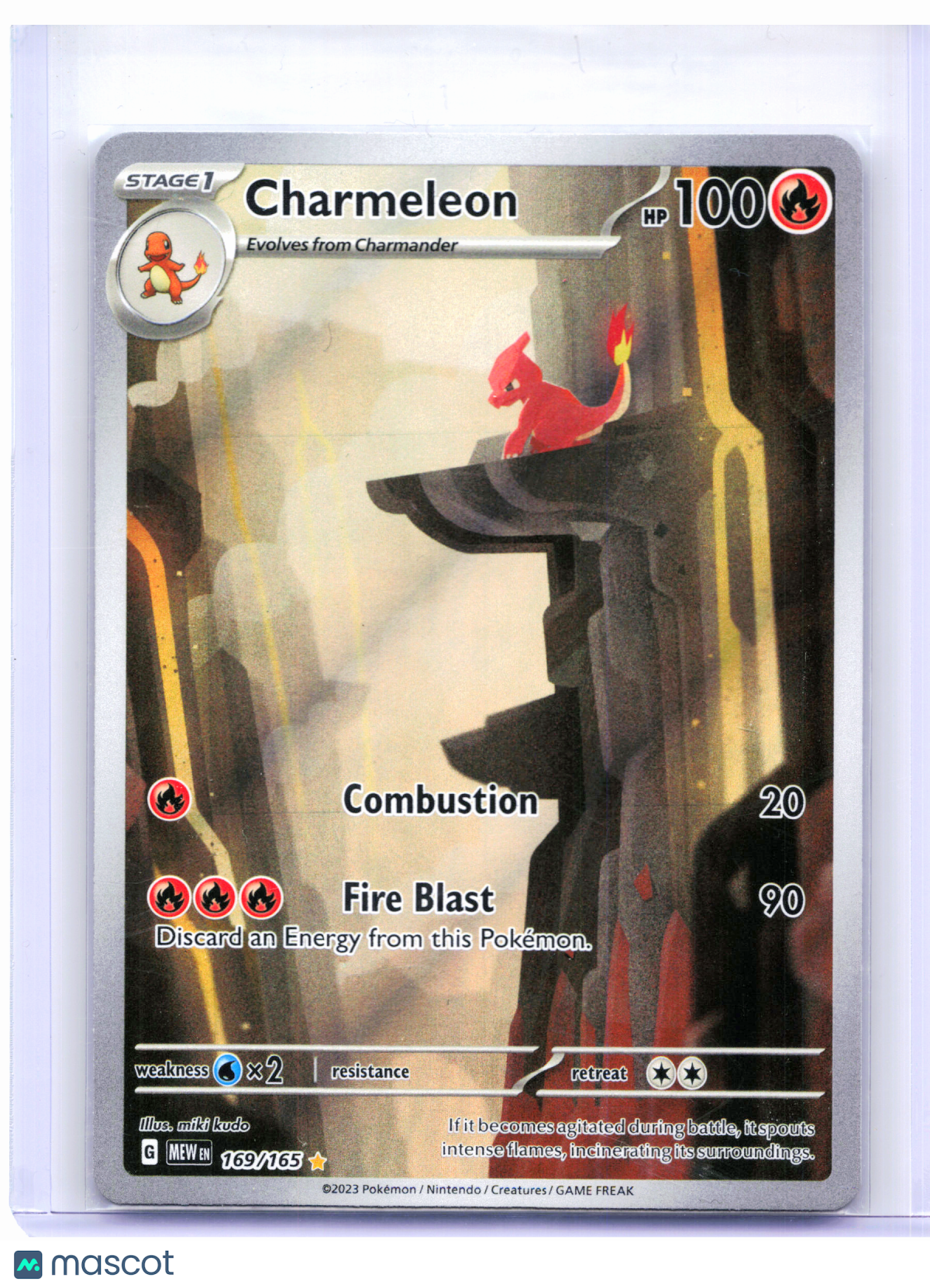 2023 Pokemon—Charmeleon #169/165 Scarlet & Violet 151—Illustration Rare [DMG]