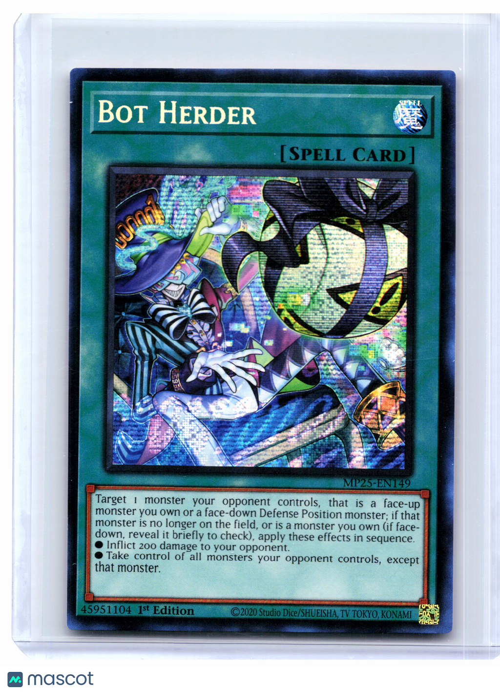 2025 Yu-Gi-Oh!—Bot Herder #MP25-EN149—Prismatic Secret Rare Foil (1st Ed) [LP]