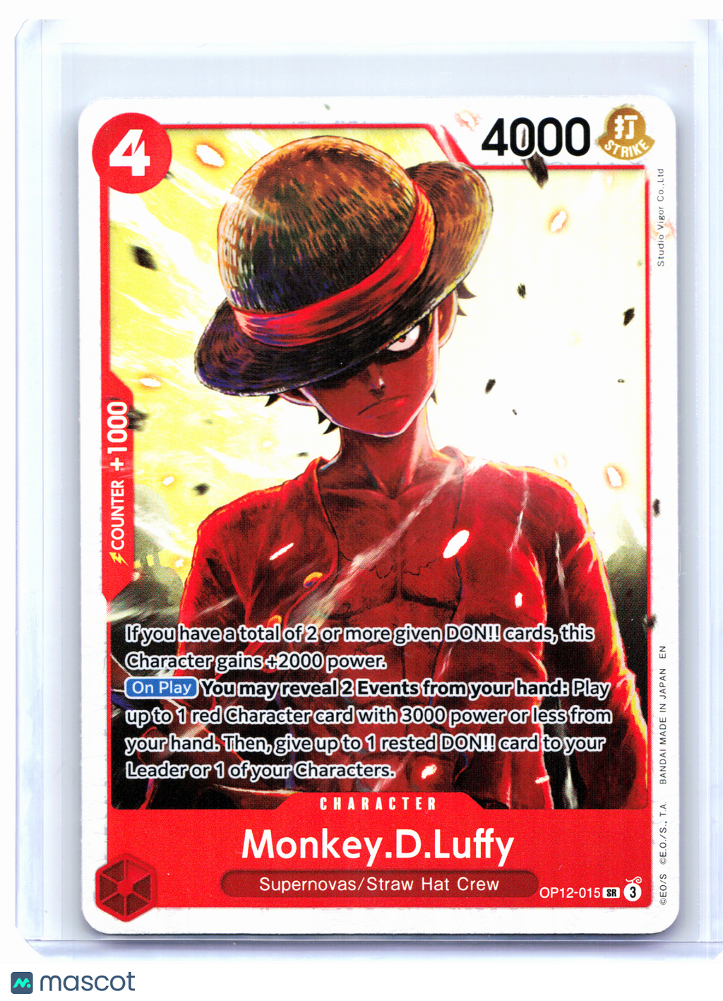 2025 One Piece—Monkey.D.Luffy #OP12-015 Legacy of the Master—SR Foil [LP]