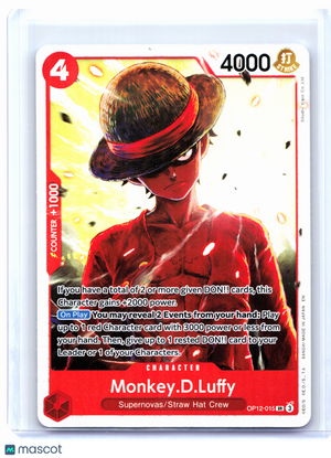2025 One Piece—Monkey.D.Luffy #OP12-015 Legacy of the Master—SR Foil [LP]