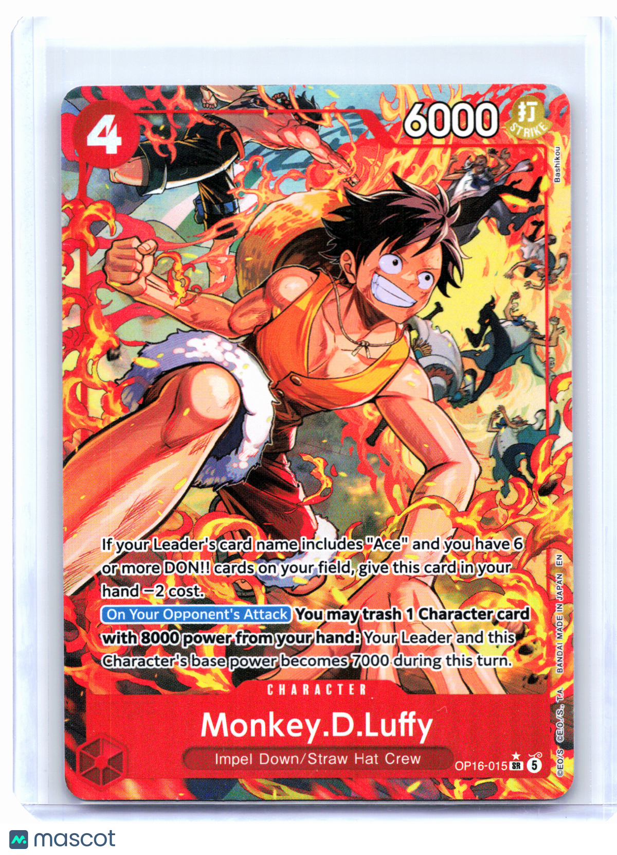 2026 One Piece—Monkey.D.Luffy (Alt Art) #OP16-015 The Time of Battle—SR Foil