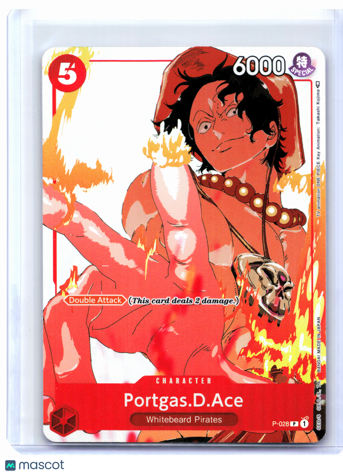 2023 One Piece—Portgas.D.Ace (Gift Collection 2023) #P-028 OP-PR—Promo Foil