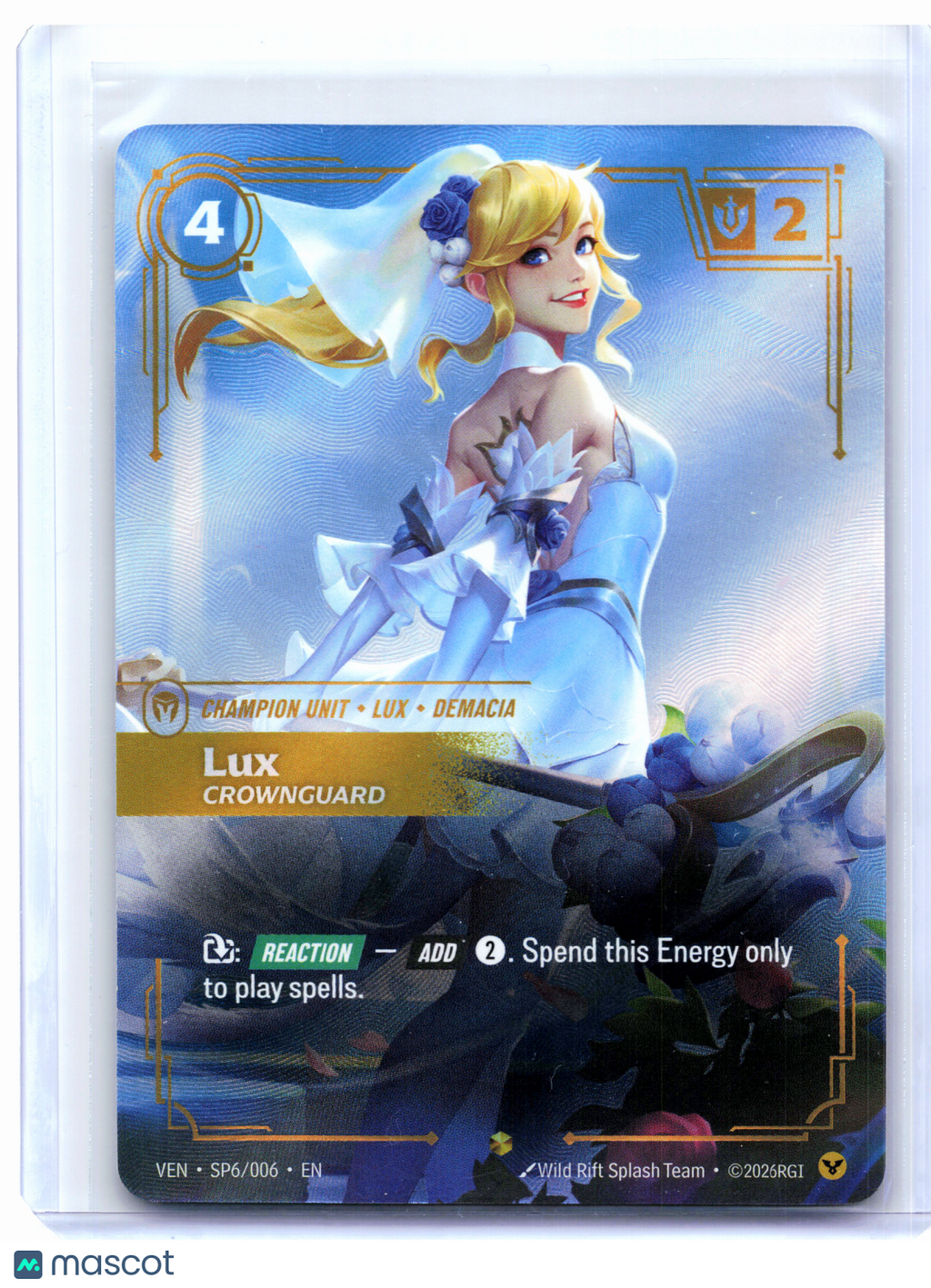 2026 Riftbound: League of Legends—Lux, Crownguard #SP6/006 Vendetta—Epic Foil