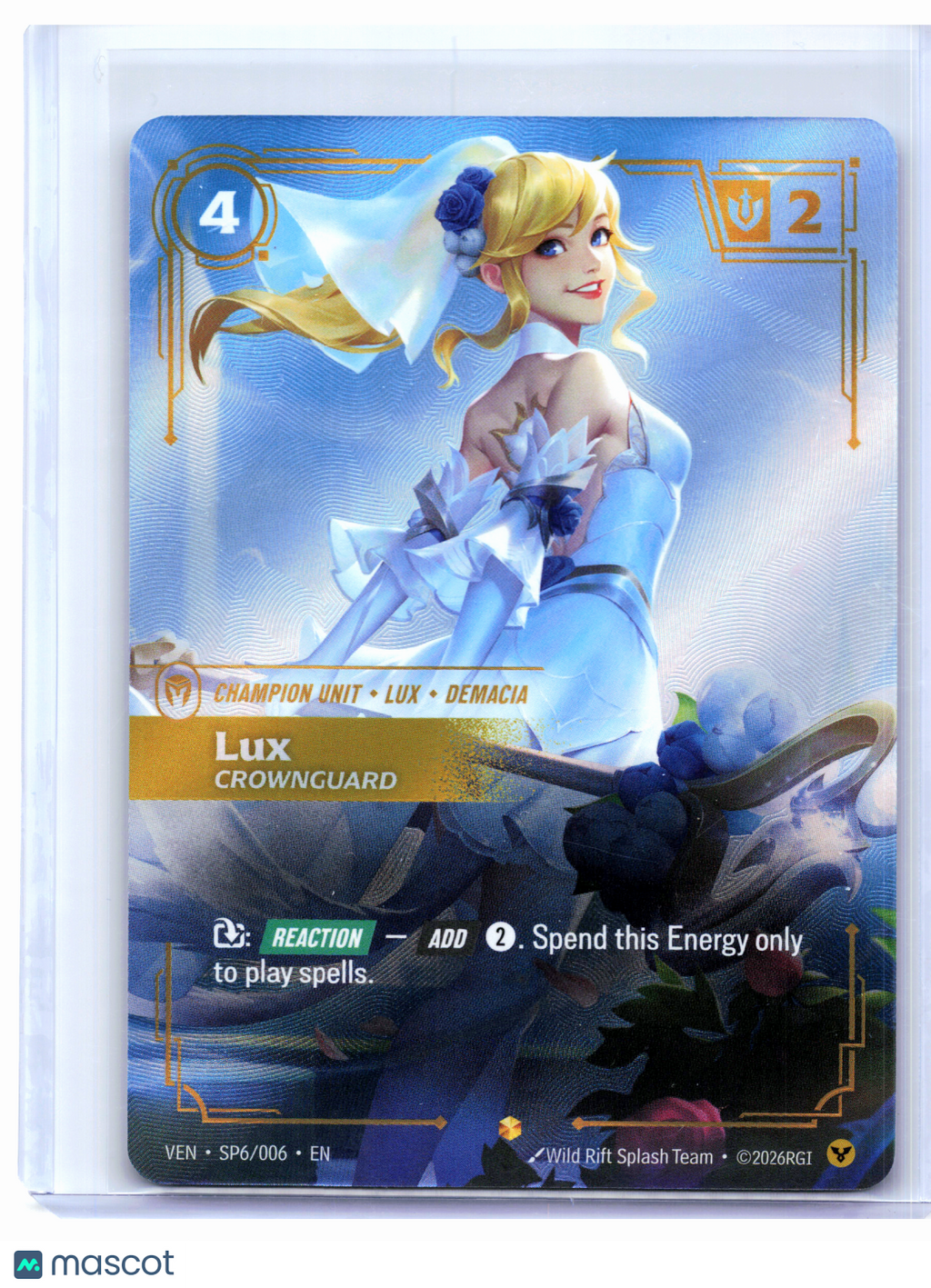 2026 Riftbound: League of Legends—Lux, Crownguard #SP6/006 Vendetta—Epic Foil