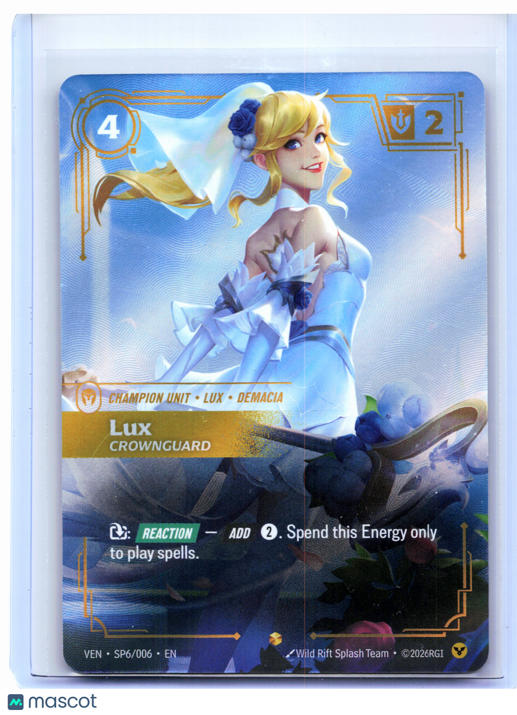 2026 Riftbound: League of Legends—Lux, Crownguard #SP6/006 Vendetta—Epic Foil