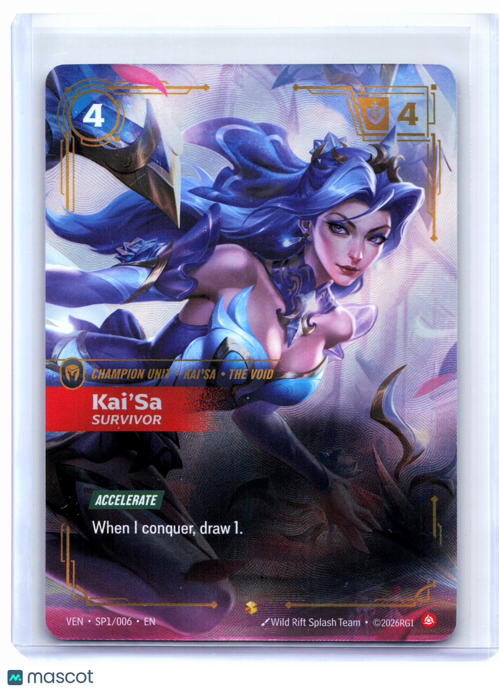 2026 Riftbound: League of Legends—Kai'Sa, Survivor #SP1/006 Vendetta—Epic Foil