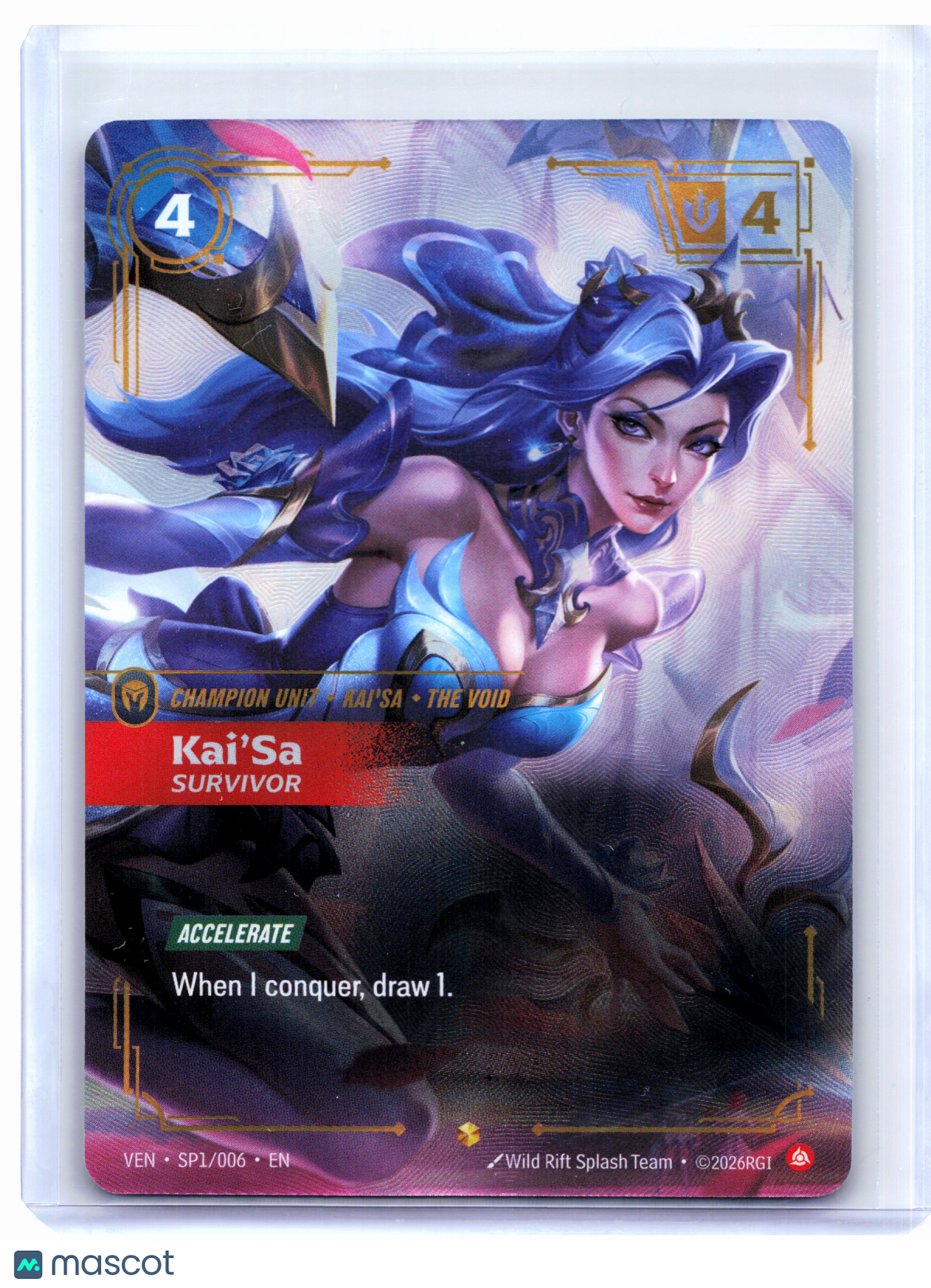 2026 Riftbound: League of Legends—Kai'Sa, Survivor #SP1/006 Vendetta—Epic Foil