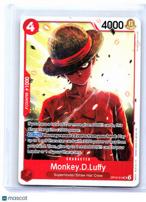 2025 One Piece—Monkey.D.Luffy #OP12-015 Legacy of the Master—SR Foil [LP]