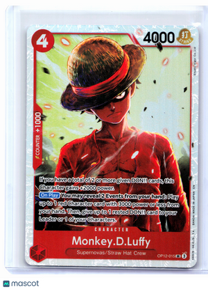 2025 One Piece—Monkey.D.Luffy #OP12-015 Legacy of the Master—SR Foil