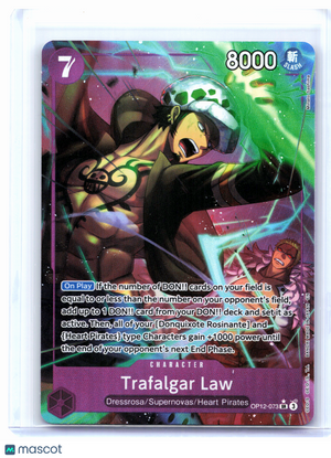 2025 One Piece—Trafalgar Law (Alt Art) #OP12-073 Legacy of the Master—SR Foil