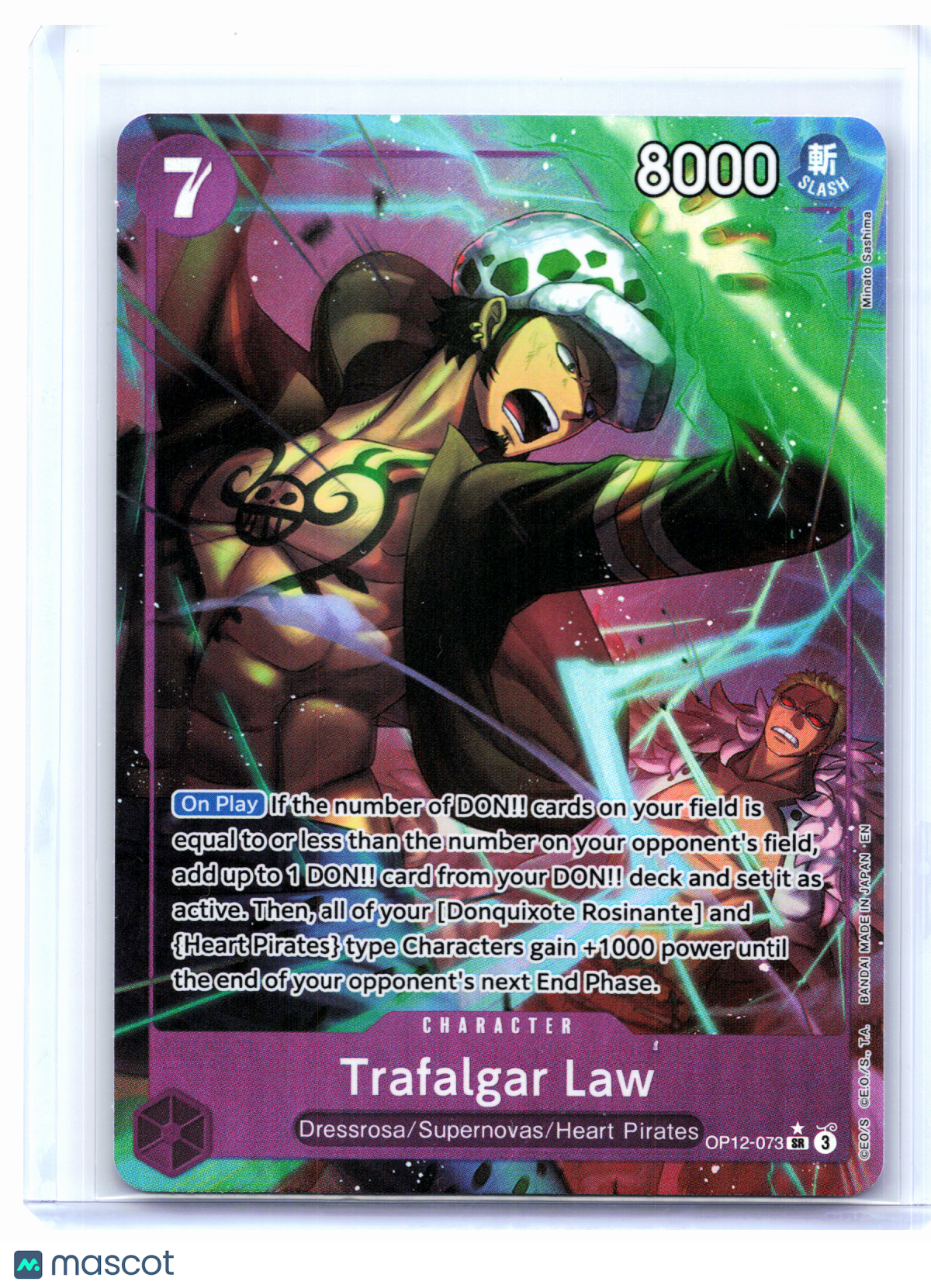 2025 One Piece—Trafalgar Law (Alt Art) #OP12-073 Legacy of the Master—SR Foil