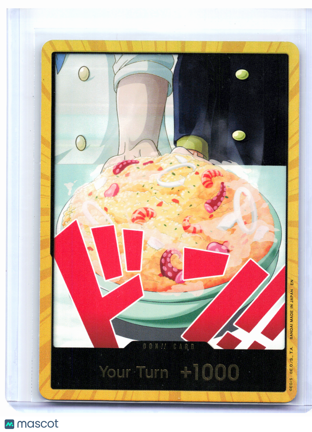 2025 One Piece Card Game—DON!! Card (Sanji) (Gold) The Best Vol. 2—DON!! Foil