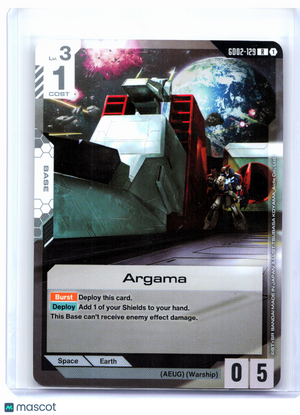 2025 Gundam Card Game—Argama #GD02-129 Dual Impact—Rare Foil