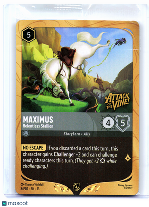 2026 Lorcana—Maximus - Relentless Stallion #8/PD1 DLPC—Rare Foil [Sealed]