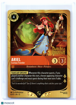 2026 Disney Lorcana—Ariel - Curious Traveler #43/P3—Promo Foil