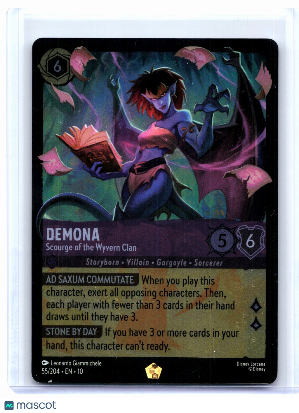2025 Disney Lorcana—Demona #55/204 Whispers in the Well—Legendary Foil [LP]