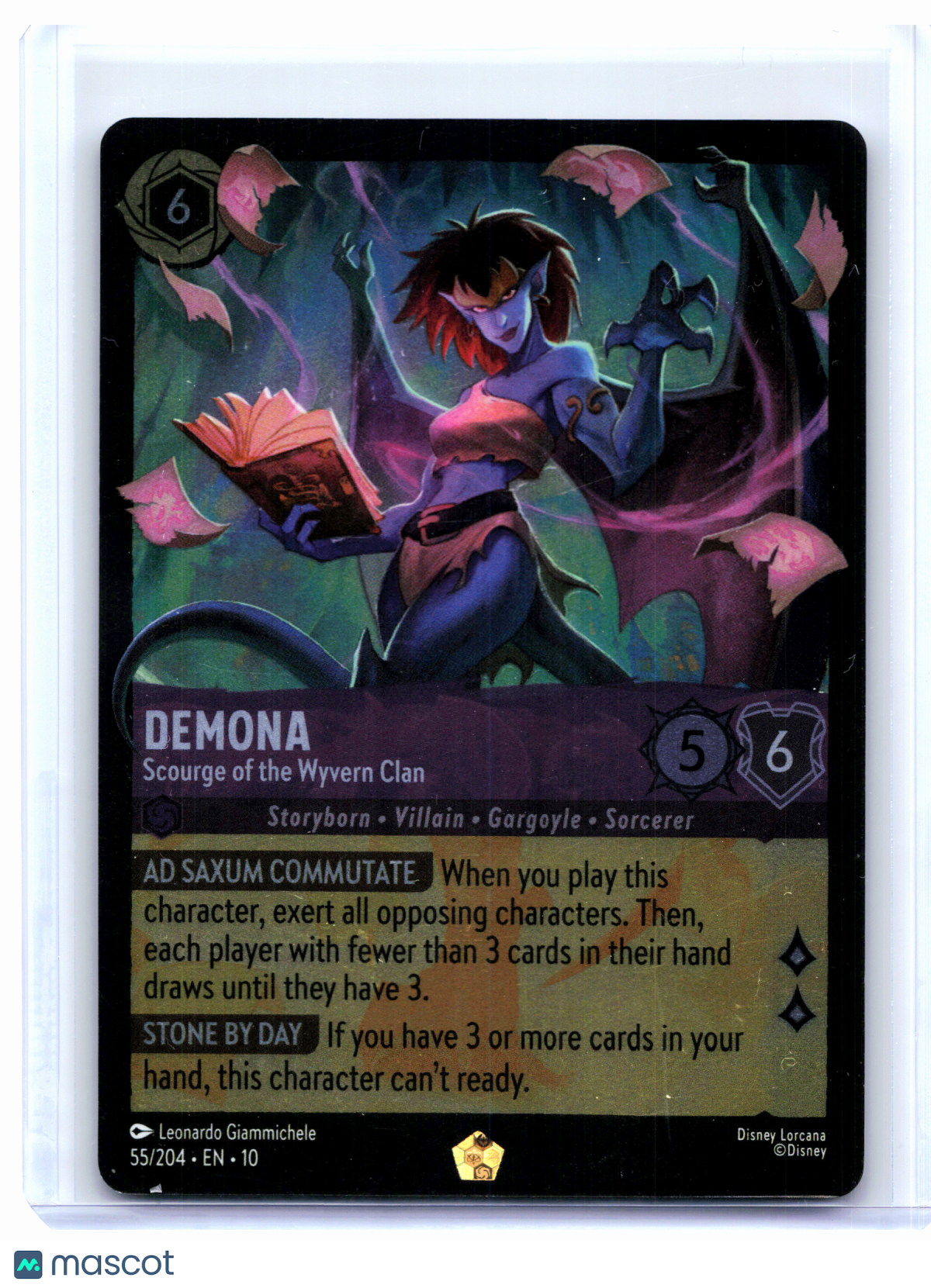 2025 Disney Lorcana—Demona #55/204 Whispers in the Well—Legendary Foil [LP]