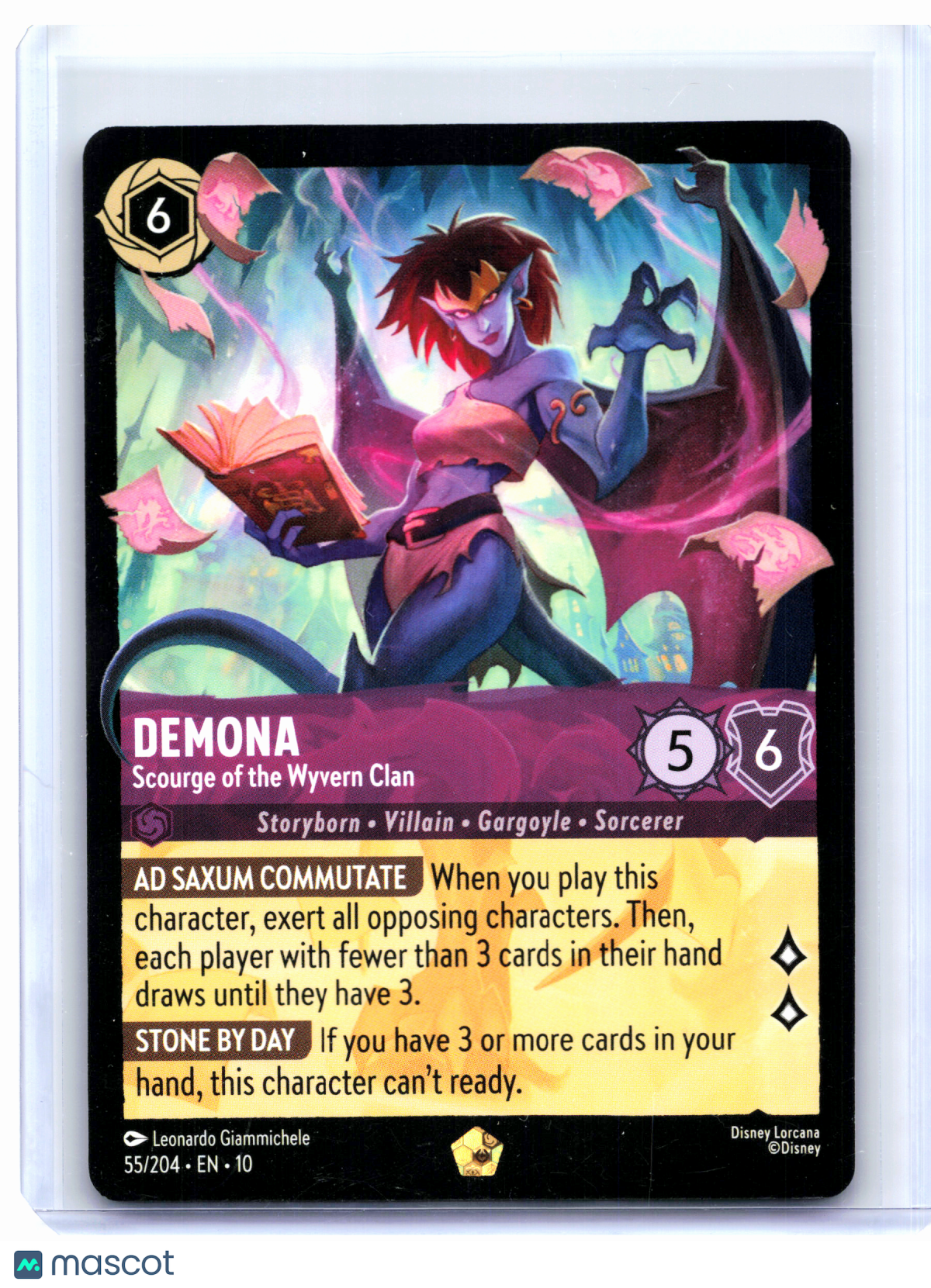2025 Disney Lorcana—Demona #55/204 Whispers in the Well—Legendary Nonfoil