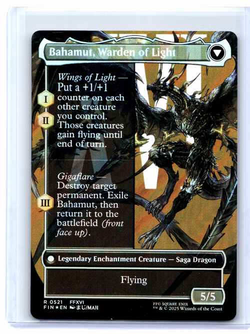 2025 Magic: TG—Dion, Bahamut's Dominant (Borderless) #0521 FIN—Rare Surge Foil