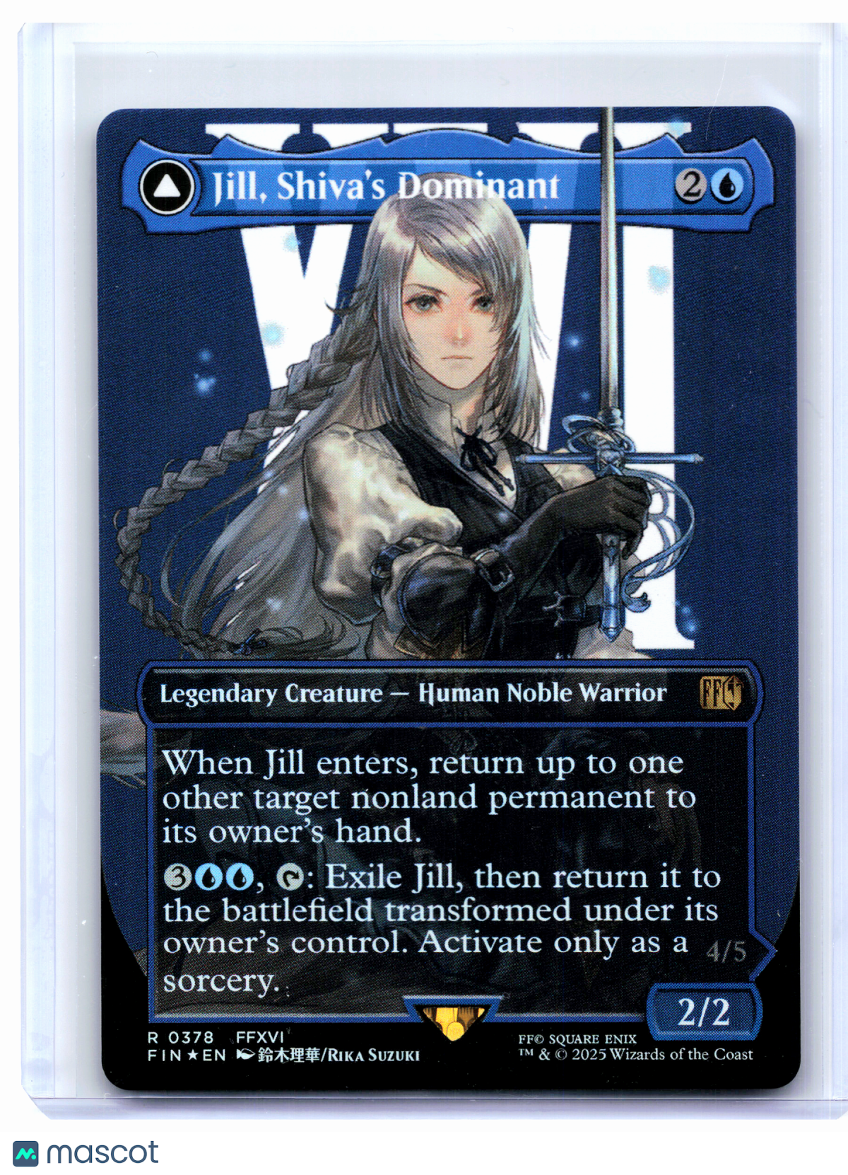 2025 Magic: TG—Jill, Shiva's Dominant (Borderless) #0378 FINAL FANTASY—Rare Foil