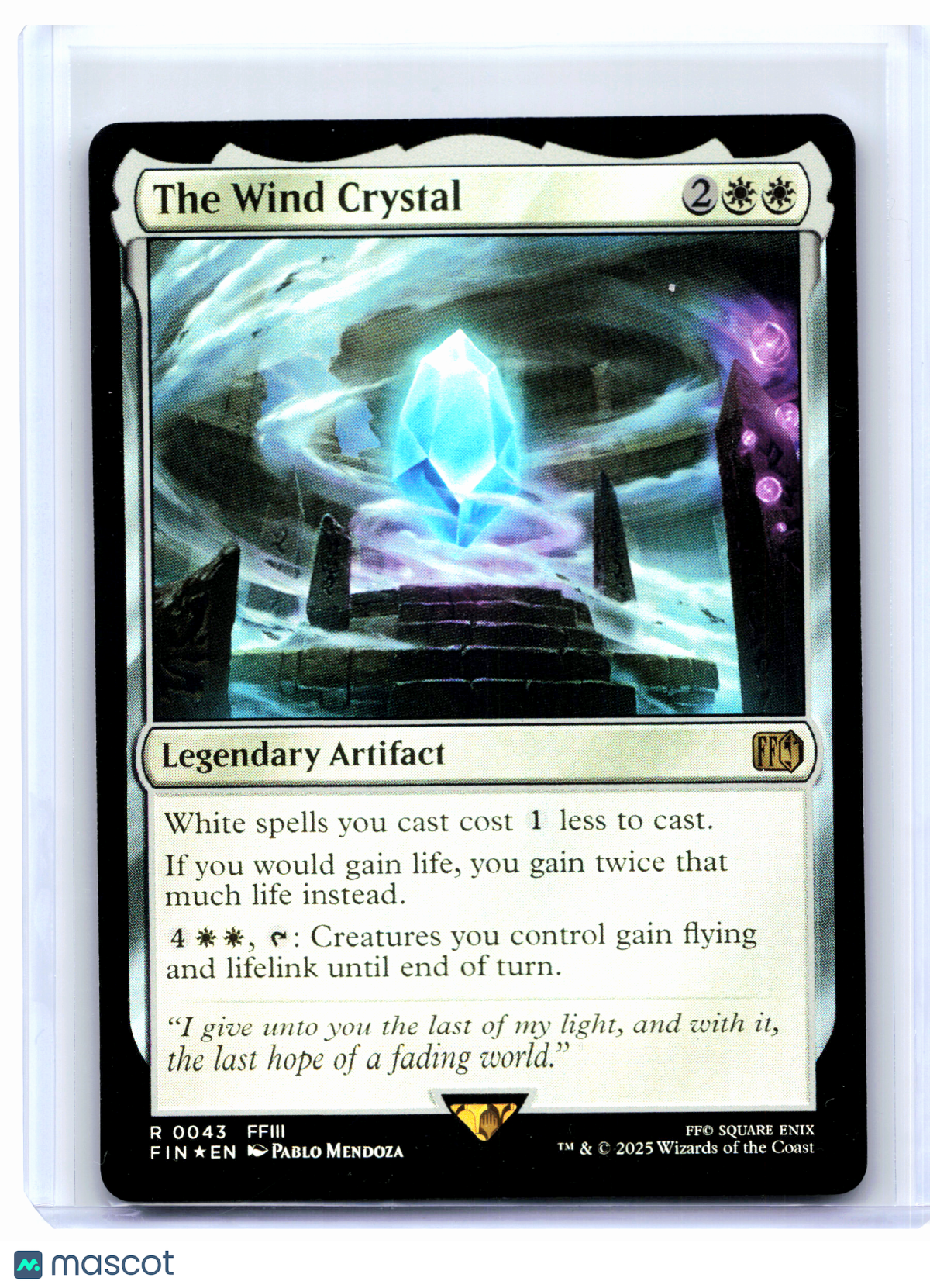 2025 Magic: The Gathering—The Wind Crystal #0043 FINAL FANTASY—Rare Foil