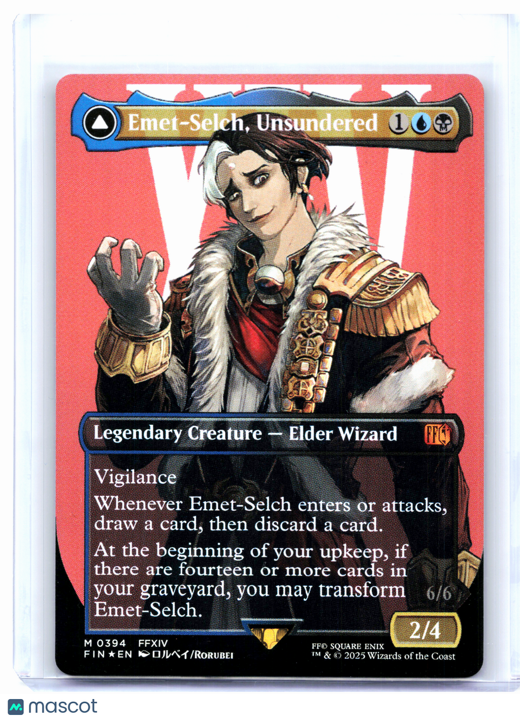 2025 Magic: TG—Emet-Selch, Unsundered (Borderless) #0394 FIN—Mythic Nonfoil