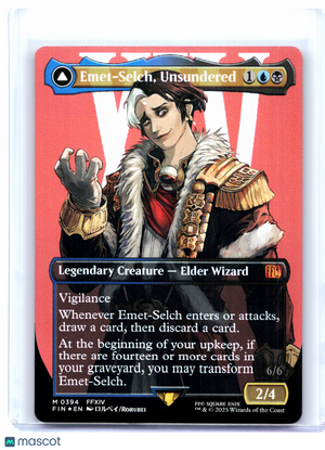 2025 Magic: TG—Emet-Selch, Unsundered (Borderless) #0394 FIN—Mythic Nonfoil