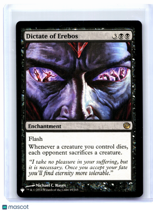 2014 Magic: The Gathering—Dictate of Erebos #65 Journey into Nyx—Rare Nonfoil