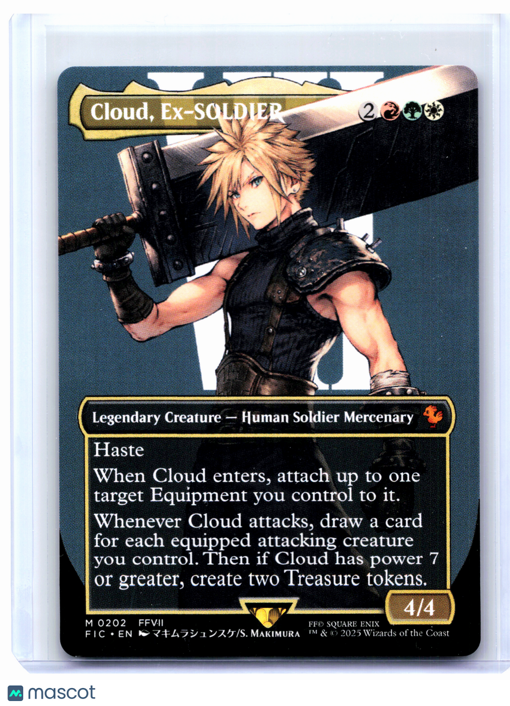 2025 Magic: TG—Cloud, Ex-SOLDIER (Borderless) #0202 FIC—Mythic Nonfoil