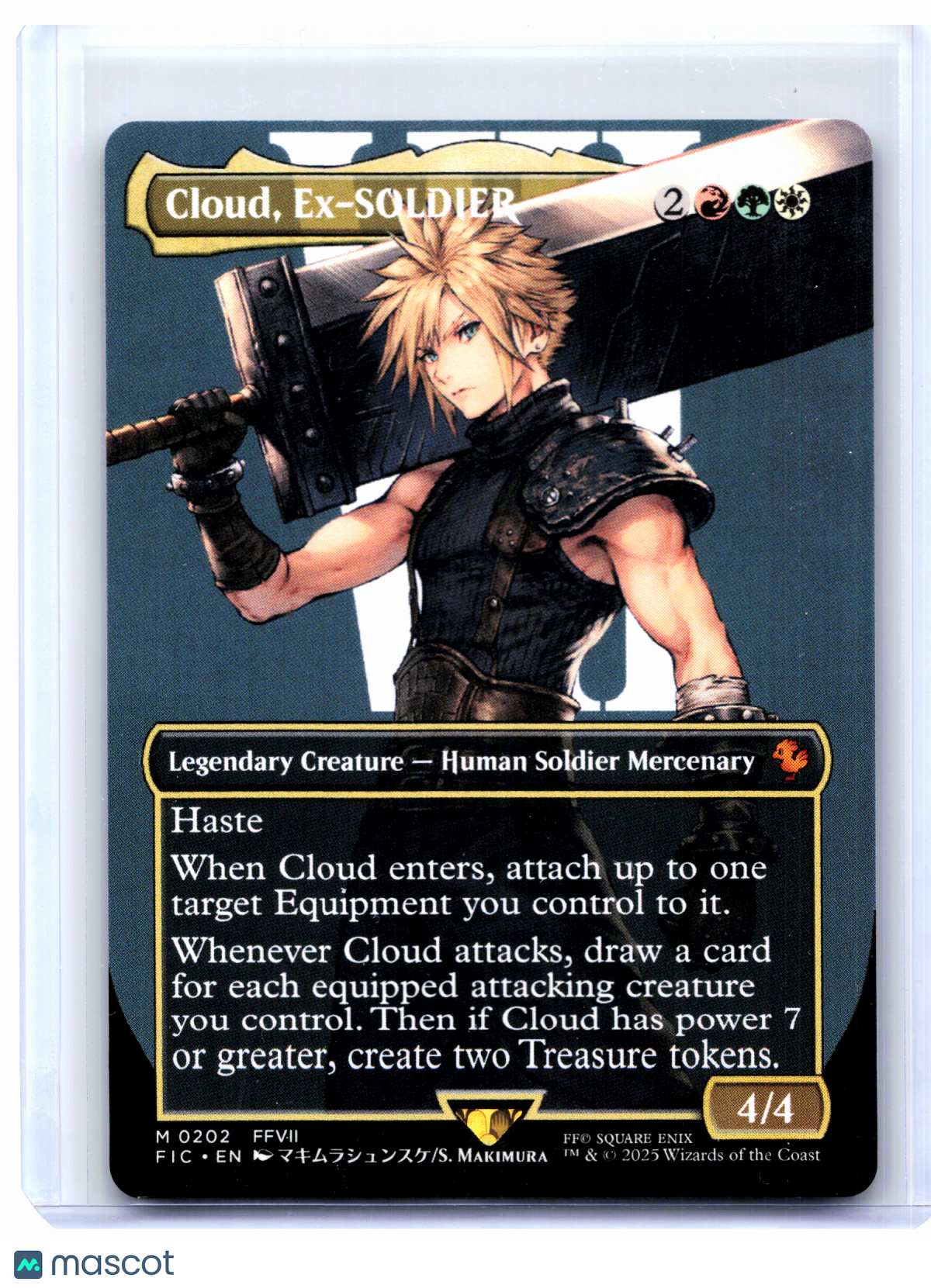 2025 Magic: TG—Cloud, Ex-SOLDIER (Borderless) #0202 FIC—Mythic Nonfoil