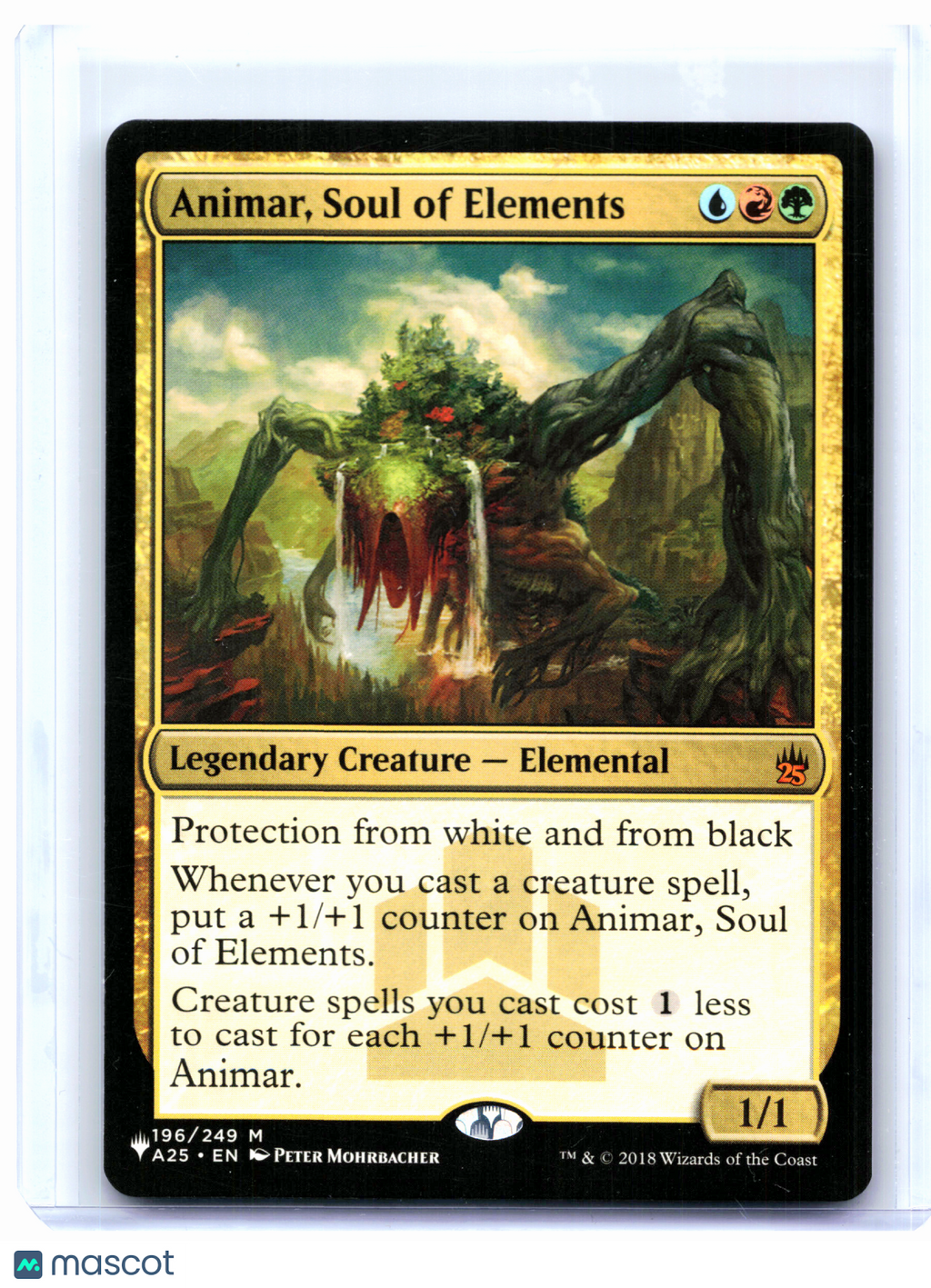2020 Magic: TG—Animar, Soul of Elements #196 The List Reprints—Mythic Nonfoil