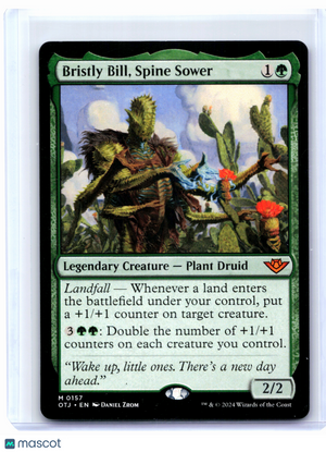 2024 Magic: The Gathering—Bristly Bill, Spine Sower #0157 OTJ—Mythic Nonfoil