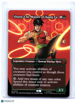 2026 Magic: TG—Shang-Chi, Master of Kung Fu (Borderless) #370 MSH—Mythic Nonfoil