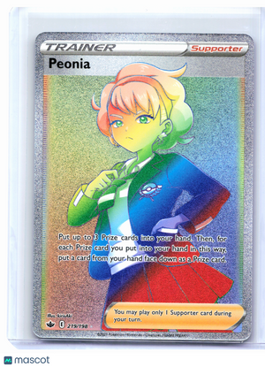 2021 Pokemon—Peonia #219/198 Chilling Reign—Secret Rare Rainbow