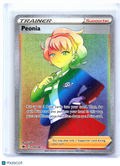2021 Pokemon—Peonia #219/198 Chilling Reign—Secret Rare Rainbow