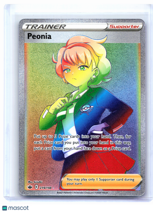 2021 Pokemon—Peonia #219/198 Chilling Reign—Secret Rare Rainbow