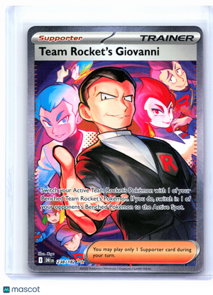 2025 Pokemon—Team Rocket's Giovanni #238/182 Destined Rivals—SIR Holo