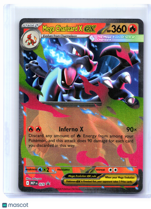 2026 Pokemon—Mega Charizard X ex #029 Mega Evolution Promo—Black Star Promo Holo
