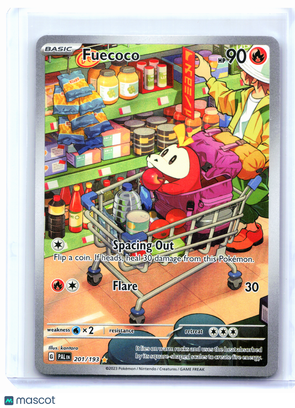 2023 Pokemon—Fuecoco #201/193 Paldea Evolved—Illustration Rare Holo [LP]